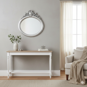 Spenser Ornate Mirror 106cmx93cm - Silver