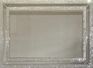 Mirror on Mirror - 1200mmx800mm - Diamante Frame - Rectangle