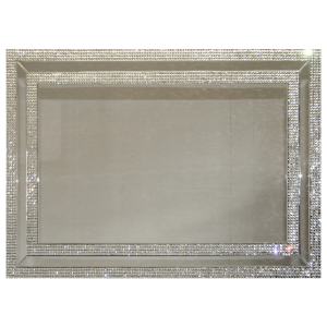 Large Crushed Diamond Wall Mirror 1200 x 800mm – Sparkle Glam Accent