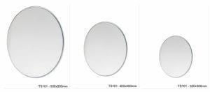 Oval Silver Mirror - Set of 3