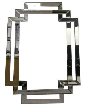 Rectangle Interlink Mirror on Mirror - 1100x800mm