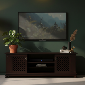 Rice Mahogany TV Stand 2000mm