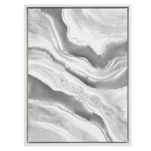 Fluid Abstract Canvas 1B - Framed