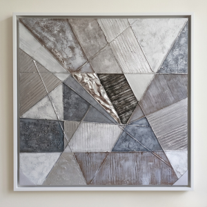 Architectural Geometric Canvas - Framed