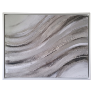 Earth Tone Abstract Canvas 1A - Framed