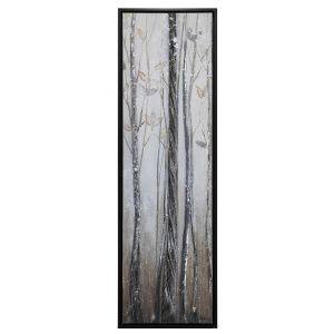 Tall Birch Forest Canvas - Framed