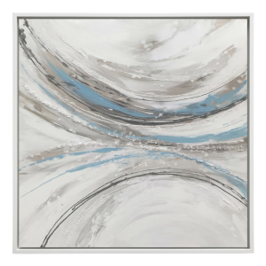 Dynamic Swirl Abstract Canvas - Framed