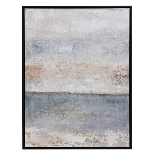 Ethereal Coastal Abstract Canvas 1B - Framed