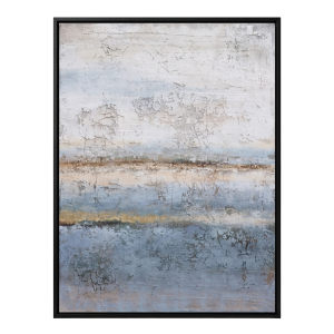 Ethereal Coastal Abstract Canvas 1C - Framed
