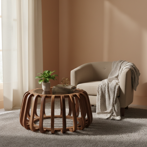 Reed Drum Kiaat Coffee table - 900mm