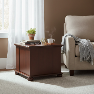 River Mahogany Side Table 500mm