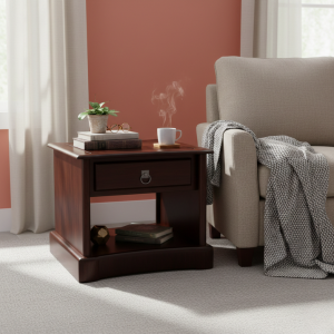 Captains Mahogany Side Table 600mm