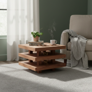 Mod Belle Kiaat Side Table 500mm