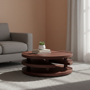 Mod Belle Mahogany Coffee table Round 1000mm