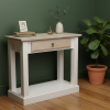 Country White and Oak Server with Shelf 900mm