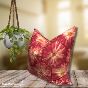 Honeycomb Cherise Soft Linen Scatter - 55 x 55cm