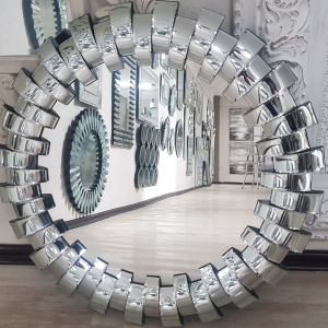 Mirror on Mirror - 1000mmx1000mm - Abstract Vector Overlap Frame