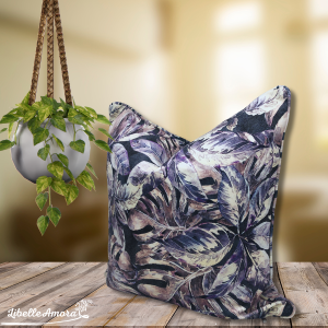 Secret Garden - Sweet Grey Velvet Scatter - 55x55cm