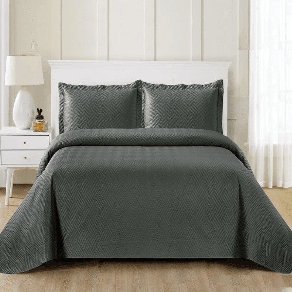 Simon Baker Auckland Bedspread Charcoal