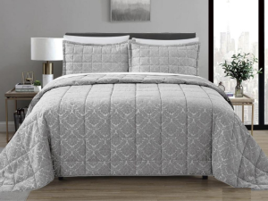 Simon Baker Brisbane Comforter Set - Grey