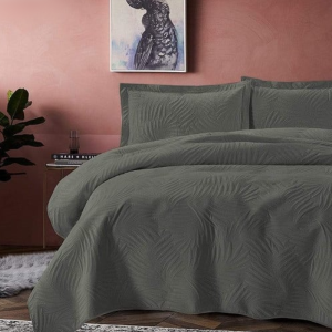 Simon Baker Carina Quilted Bedspread Set - Grey