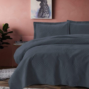 Simon Baker Carina Quilted Bedspread Set - Denim