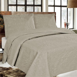 Simon Baker Melissa Quilted Bedspread Set - Natural