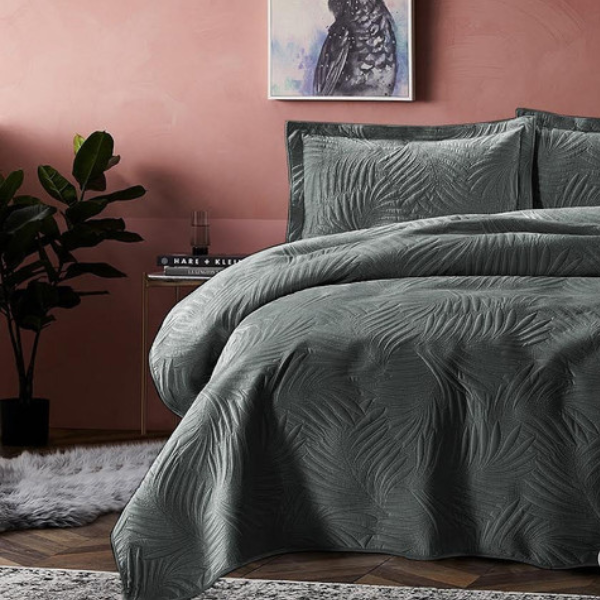 Simon Baker Carina Bedspread Charcoal