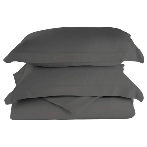 Oxford Cotton Percale 200 Thread Count Duvet Set - Grey
