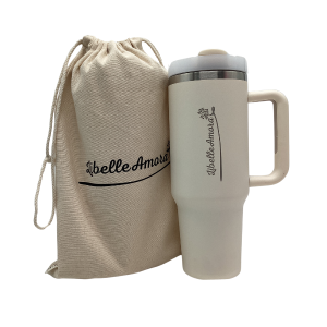 Libelle Amora Belle Quencher Cup - 1.2 Litre Travel Mug - Almond