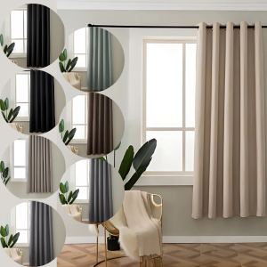 Simon Baker Amalfi Ready Made Eyelit Curtains - Self Lined