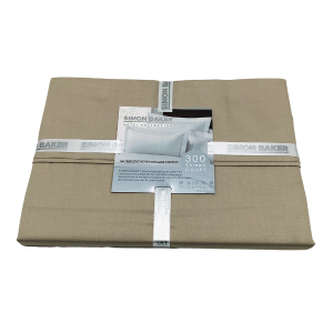 Fitted Sheet Egyptian Cotton 300 Thread Count - Natural