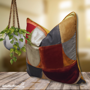 Alchemy Amber Abstract Linen Scatter - 65 x 65cm