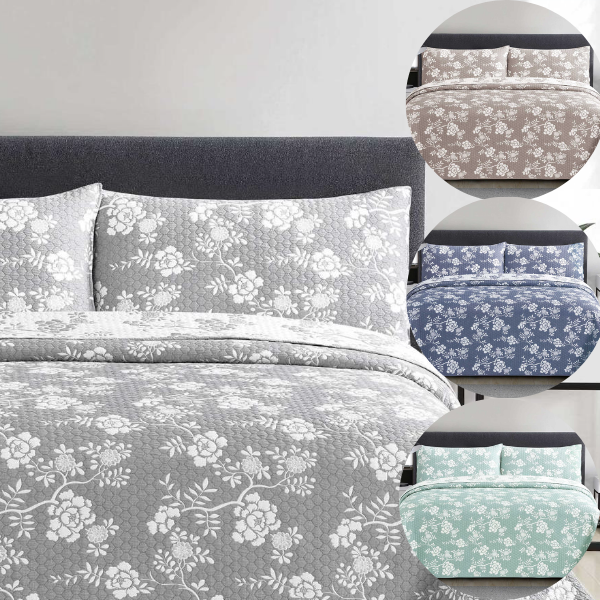 Simon Baker Rochelle Bedspread Grey (4)