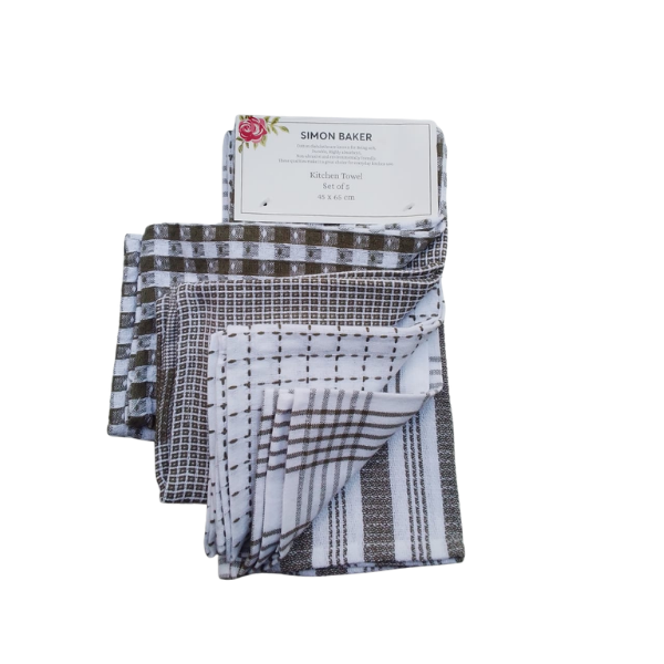 Simon baker Kitchen TowelsAsh Grey (4)