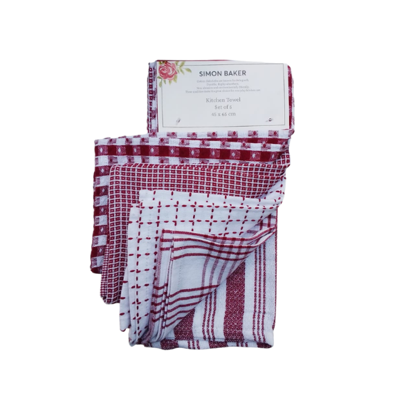 Simon baker Kitchen TowelsRed (4)