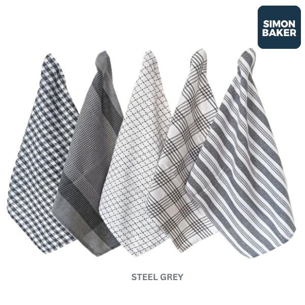 Simon baker Kitchen TowelsSteel grey (3)