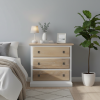 Country Oak and White Chest of Drawer