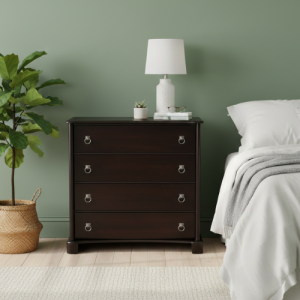 Captains Mahogany Wood Chest of Drawers