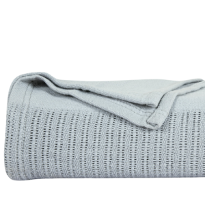 100% Cotton Cellular Blanket - Platinum