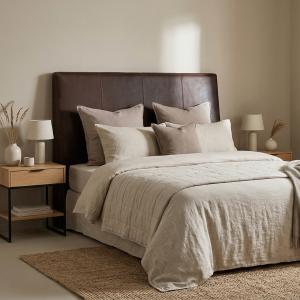 Faan Genuine Leather Headboard - Free Standing