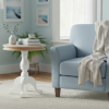 Kasari Country White and Oak Side Table