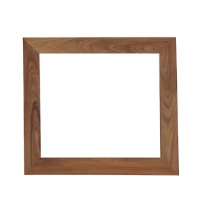 Elm Kiaat Wood Mirror