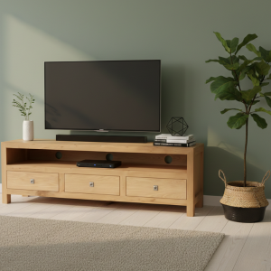 Cyprus Oak TV Stand 2000mm