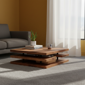 Mod Belle Kiaat Coffee Table 1000mm