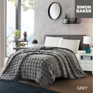 Simon Baker Ultra Plush Faux Fur - Grey