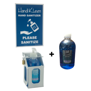 Handi Kleen Wall Dispenser and Waterless Hand Sanitizer