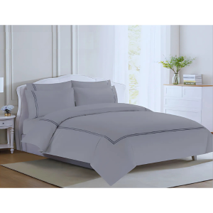 Margaret 250 Thread Count Egyptian Cotton Sateen - Silver Grey