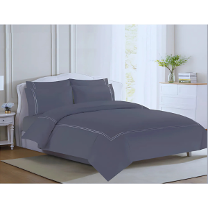 Margaret 250 Thread Count Egyptian Cotton Sateen - Grey Silver