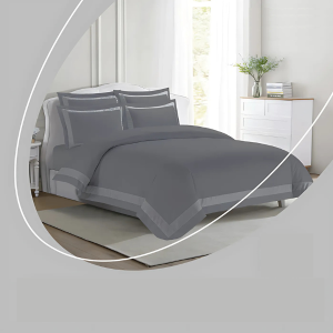 Diana 250 Thread Count Egyptian Cotton Sateen - Grey Silver